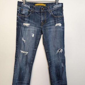 Refuge Woman's Size 5 Jean's Blue Distressed Look